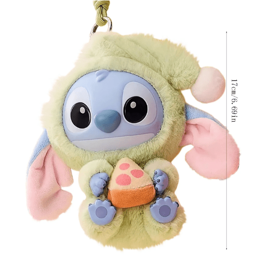 Disney – Bunny Stitch Fuzzy Plush Keychain