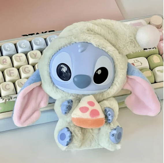 Disney – Bunny Stitch Fuzzy Plush Keychain